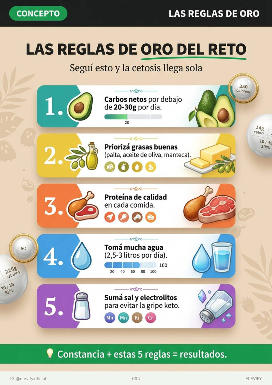 Las reglas de oro del reto